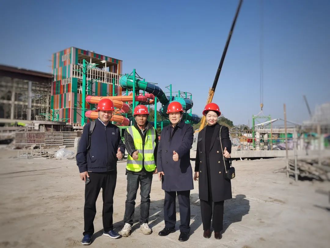 快讯 | 壹号娱乐-com游乐董事长一行视察南北湖开元森泊水乐园项目进展情况